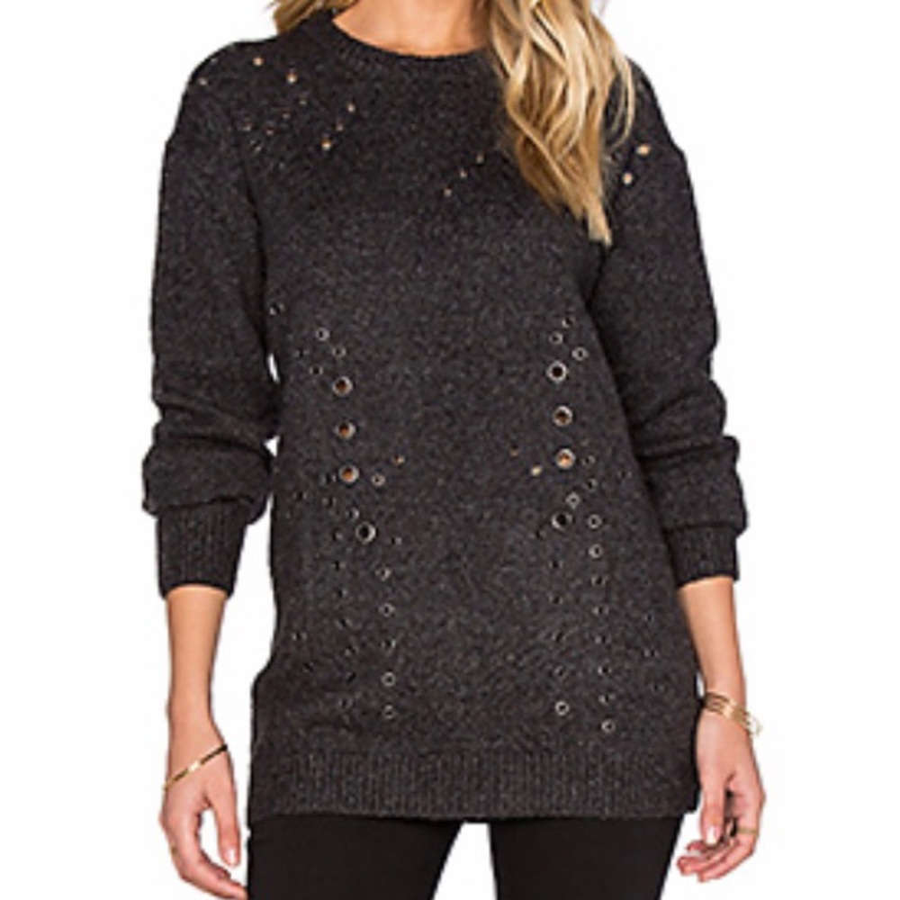 Line the label charcoal sweater